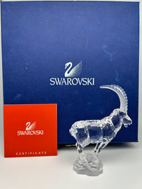 Swarovski Crystal Ibex Figurine w/Box