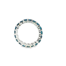 Blue Diamond Eternity Ring -with GIA Certification