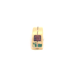 Modern gold Garnet pendent