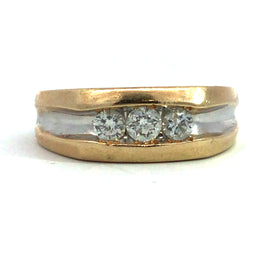 14K Gold Trinity Diamond Ring