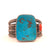 Robert Sorrell Turquoise and Coral Cuff