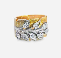 Gold and Diamond Fauna Ring