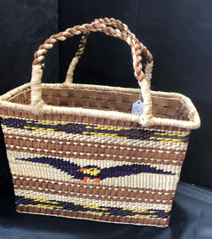 Nootka/ Makah (North East Native American tribe) basket w/ eagle design