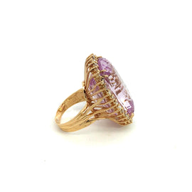 Stunning Large 40.68cts. Pink Kunzite Ring