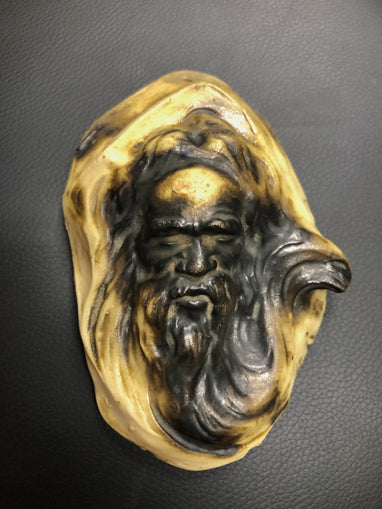 Rare Sculptured Earthenware Face Plaque of an Aboriginal Elder by William Rickitts
