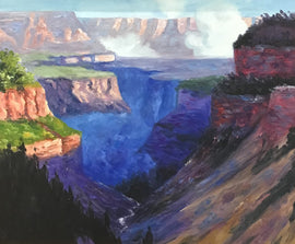 Edward Henry Potthast "LOOKING ACROSS THE GRAND CANYON"