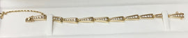 14kt yellow gold and diamond bracelet