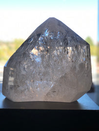 Giant Rainbow Inclusion Quartz Crystal from Brazil